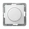IMPRESJA Push-turn dimmer, adapted to incandescent and other loads, white, without frame