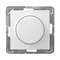 IMPRESJA Push-turn dimmer, adapted to incandescent and other loads, white, without frame