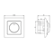 IMPRESJA Push-turn dimmer, titanium, without frame