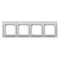 IMPRESJA Quadruple cadre en verre blanc + cadre blanc