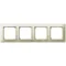 IMPRESJA Quadruple frame for IP44 ecru switches