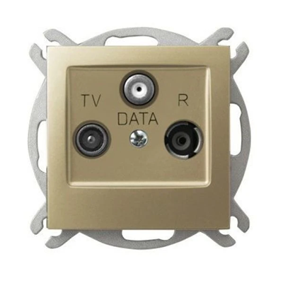 IMPRESJA RTV-DATA socket IMPRESJA gold metallic