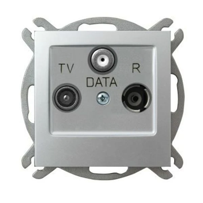 IMPRESJA RTV-DATA socket IMPRESJA silver