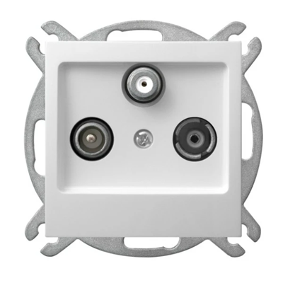 IMPRESJA RTV-SAT socket white