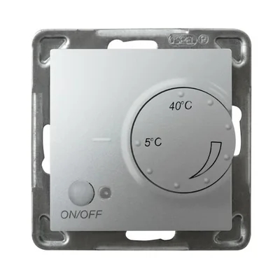 IMPRESJA Silver temperature controller, without a frame