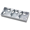 IMPRESJA Silver wall-mounted triple junction box