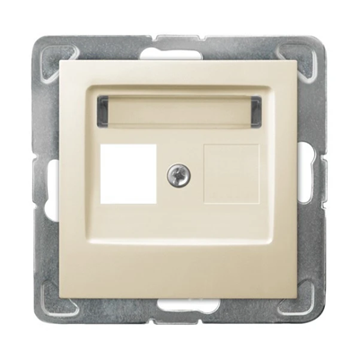 IMPRESJA Single ecru socket housing