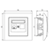 IMPRESJA Single ecru telephone socket
