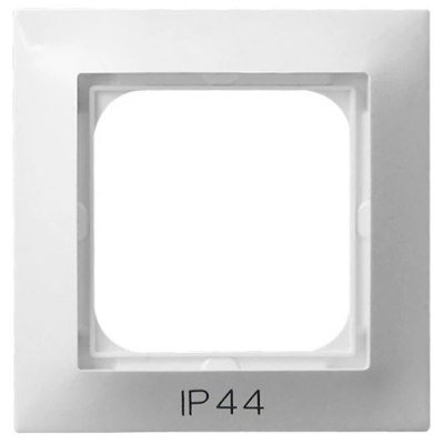 IMPRESJA Single frame for IP44 switches, white