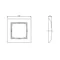 IMPRESJA Single frame for switches IP44 golden metallic