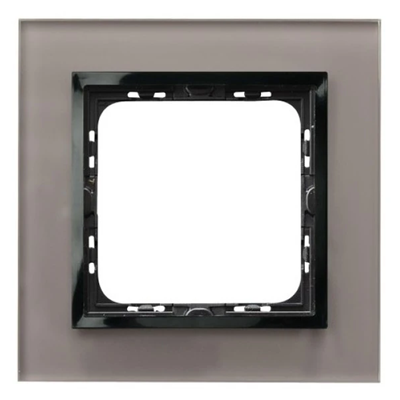 IMPRESJA Single frame gray glass + black frame