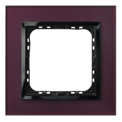 IMPRESJA Single frame plum glass + black frame