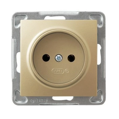 IMPRESJA Single golden metallic socket