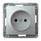 IMPRESJA Single silver socket