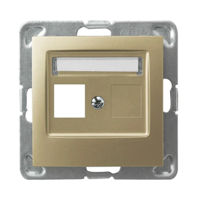 IMPRESJA Single socket housing gold metallic