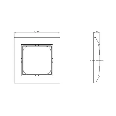IMPRESJA Single white frame