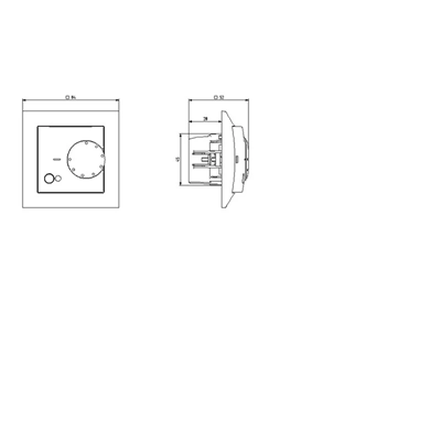 IMPRESJA Temperature regulator titanium, without frame