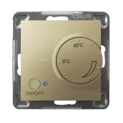 IMPRESJA Temperaturregler goldmetallic, ohne Rahmen