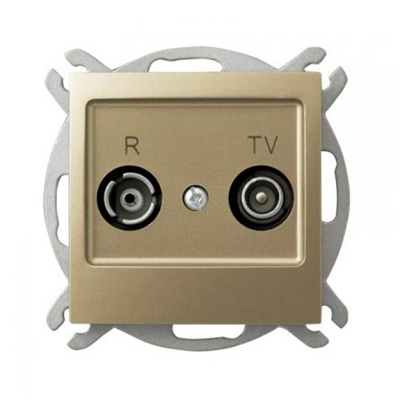 IMPRESJA Terminal RTV socket ZAK-10 gold metallic