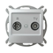 IMPRESJA Terminal RTV socket ZAK-10 silver