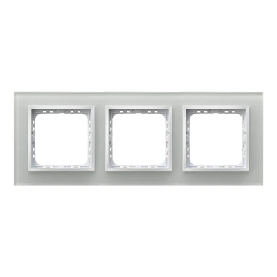 IMPRESJA Triple cadre en verre blanc + cadre blanc