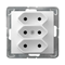 IMPRESJA Triple EURO socket white