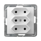 IMPRESJA Triple EURO socket white