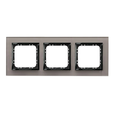 IMPRESJA Triple frame gray glass + black frame
