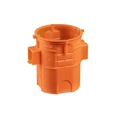 In-line krabice pod omítku se šrouby S60GFw fi60mm, tmavě oranžová