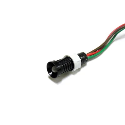 Indicador LED, cubierta de 5 mm, 24V