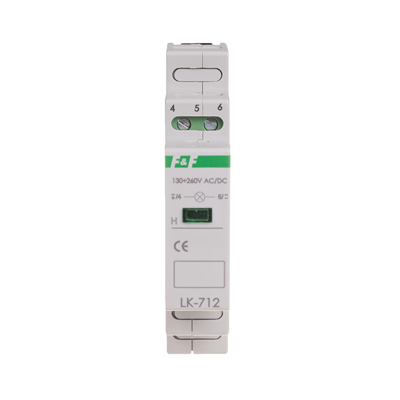 Indicateur d'alimentation - monophasé LK-712 G 130-260V