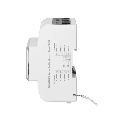 Indicateur de consommation électrique triphasé, 80 A, 3 modules, DIN TH-35 mm