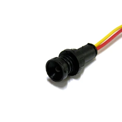 Indicateur LED, couvercle 5 mm, 24V