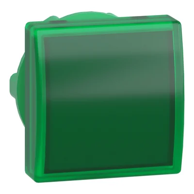 Indicator lamp Ø22 green LED square plastic