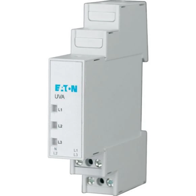 Indicatore di tensione trifase UVA 230/400VAC IP20 verde