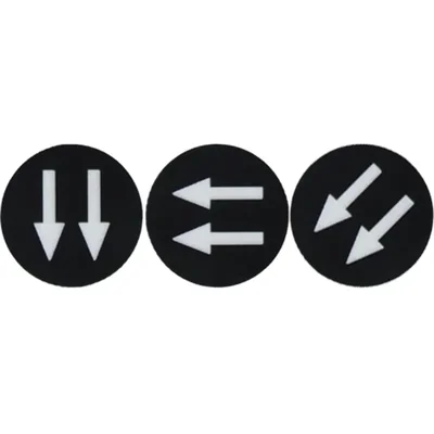 Indicatore PROMET per cassette KS (in basso a sinistra, indietro, 1 velocità di controllo, veloce), bianco e nero