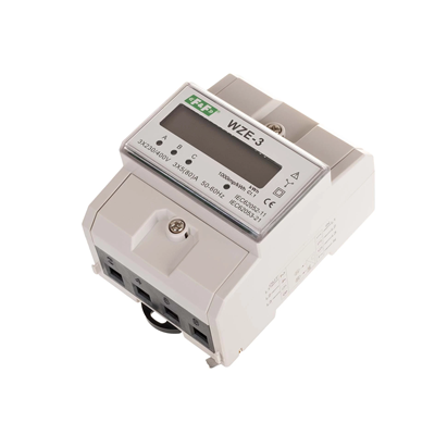 Індикатор електроенергії 3-фазний клас 1 3x230V+N, 3x10 (80A)