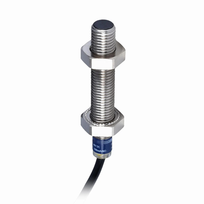 Induktiver M8-Sensor mit PNP-1NO-Ausgang, 12–24 V DC-Kabel, 2 m