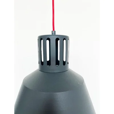 INDUSRIAL Lampada a sospensione E27 IP20 grafite