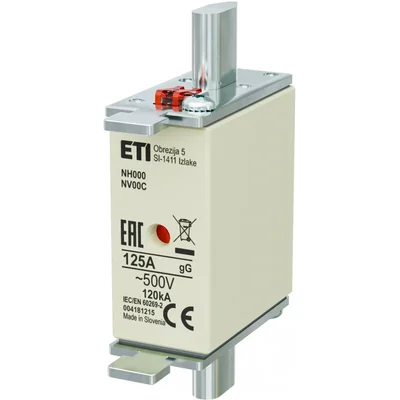 Industrial delayed fuse link KOMBI WT-00C/gG 125A K