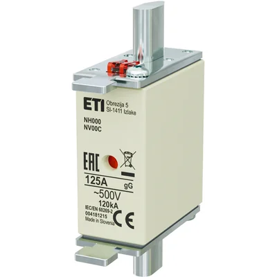 Industrial delayed fuse link KOMBI WT-00C/gG 125A K