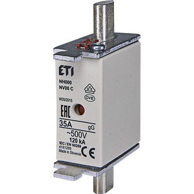 Industrial delayed fuse link KOMBI WT-00C/gG 35A K