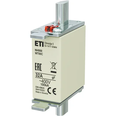 Industrial fast fuse link WT-00C/gF 32A 400