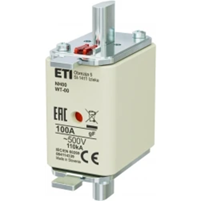 Industrial fast fuse link WT-00/gF 100A
