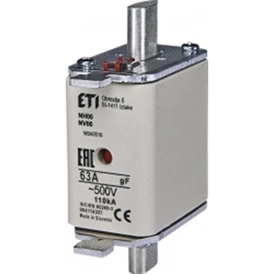 Industrial fast fuse link WT-00/gF 63A