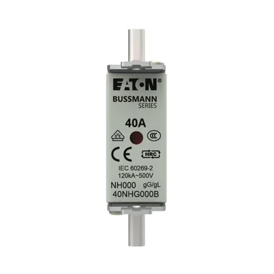 Industrial fuse, class gG/gL 40A 500VAC
