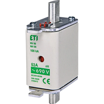 Industrial fuse-link - motor KOMBI - WT-00C/aM 100A K