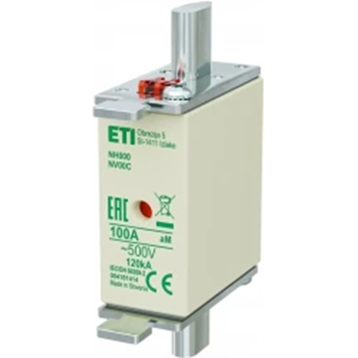 Industrial fuse-link - motor KOMBI - WT-00C/aM 100A K