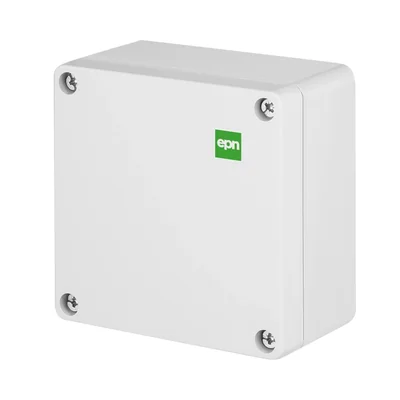 INDUSTRIAL surface-mounted box 105x105x66 IP 65 - gray