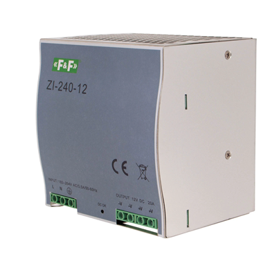 Industrial switching power supply 90÷264V-AC 120÷370V-DC 240W 12V-DC